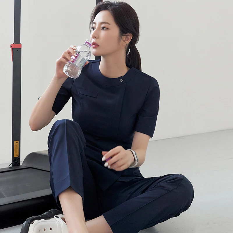 

Корейский Sle Nursing orm ort Sve Summer Dental Doctor Одельный комплект спецодежды Костюм для ручного ожидания Медицинский наряд для ухода