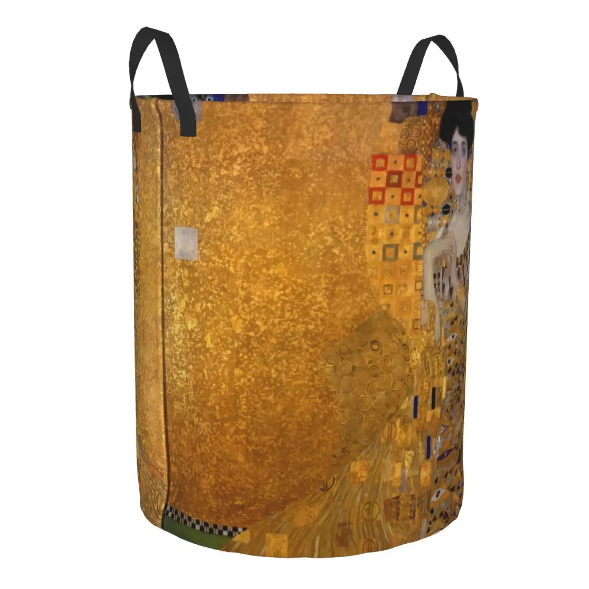 Custom Gustav Klimt Laundry Hamper Large Storage Basket Painting Art Girls Boys Toy Organizer