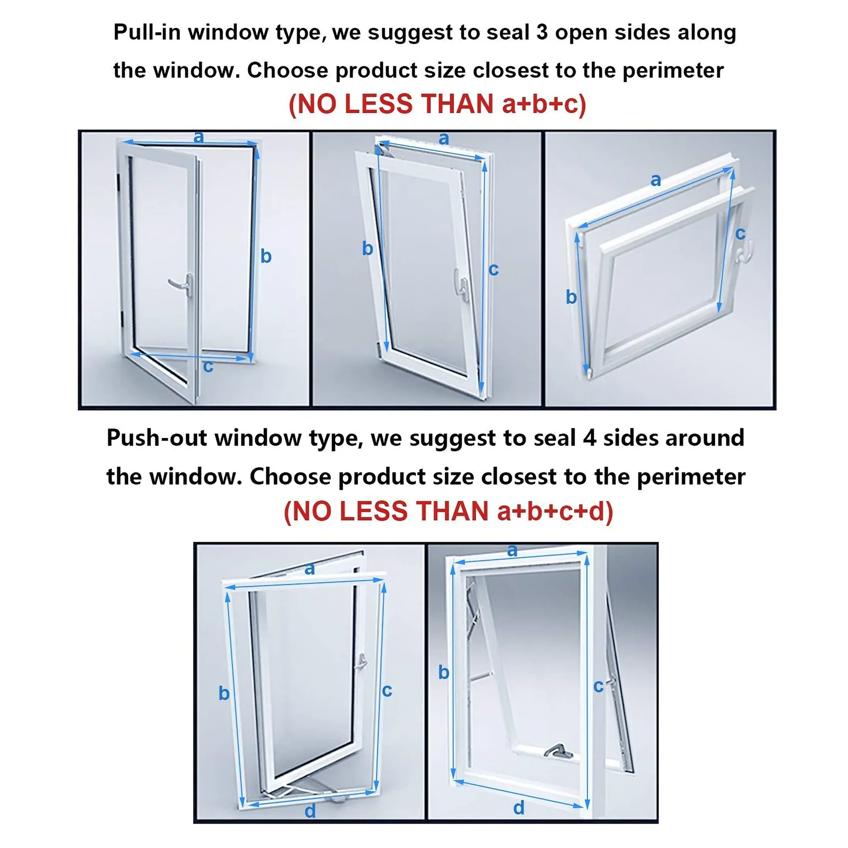 ONCE Air Conditioner Window Seal, Window Seal for Portable Air Conditioner and Tumble Dryer, Works, Air Exchange Guards 300cm