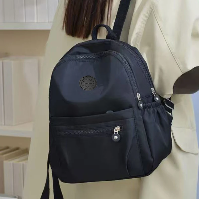 Chic Multi-color Backpack for Daily Travel Stylish Lightweight Versatile Casual Functional Bag