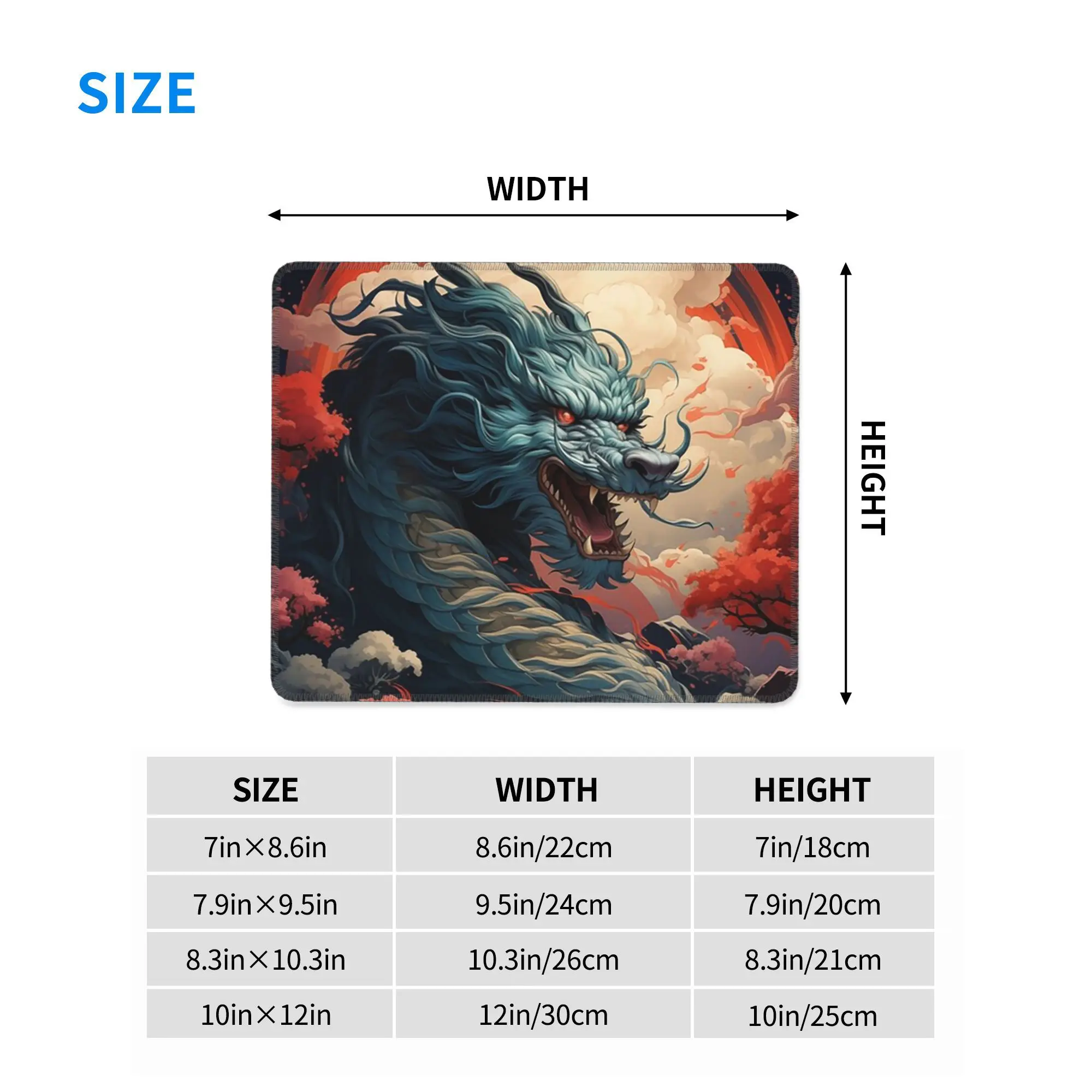 芸者ドラゴンアートマウスパッドコンピュータキーボードマウスマットゲーマー PC ラップトップデスクマットオフィスアクセサリーテーブルマット