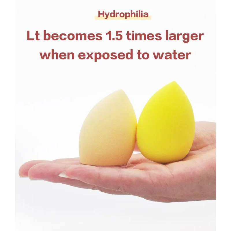 Esponja de maquillaje en polvo, esponja de maquillaje combinada seca y húmeda, bola cosmética de belleza, base en polvo, herramientas de esponja de maquillaje de corte biselado, 4/8 Uds.