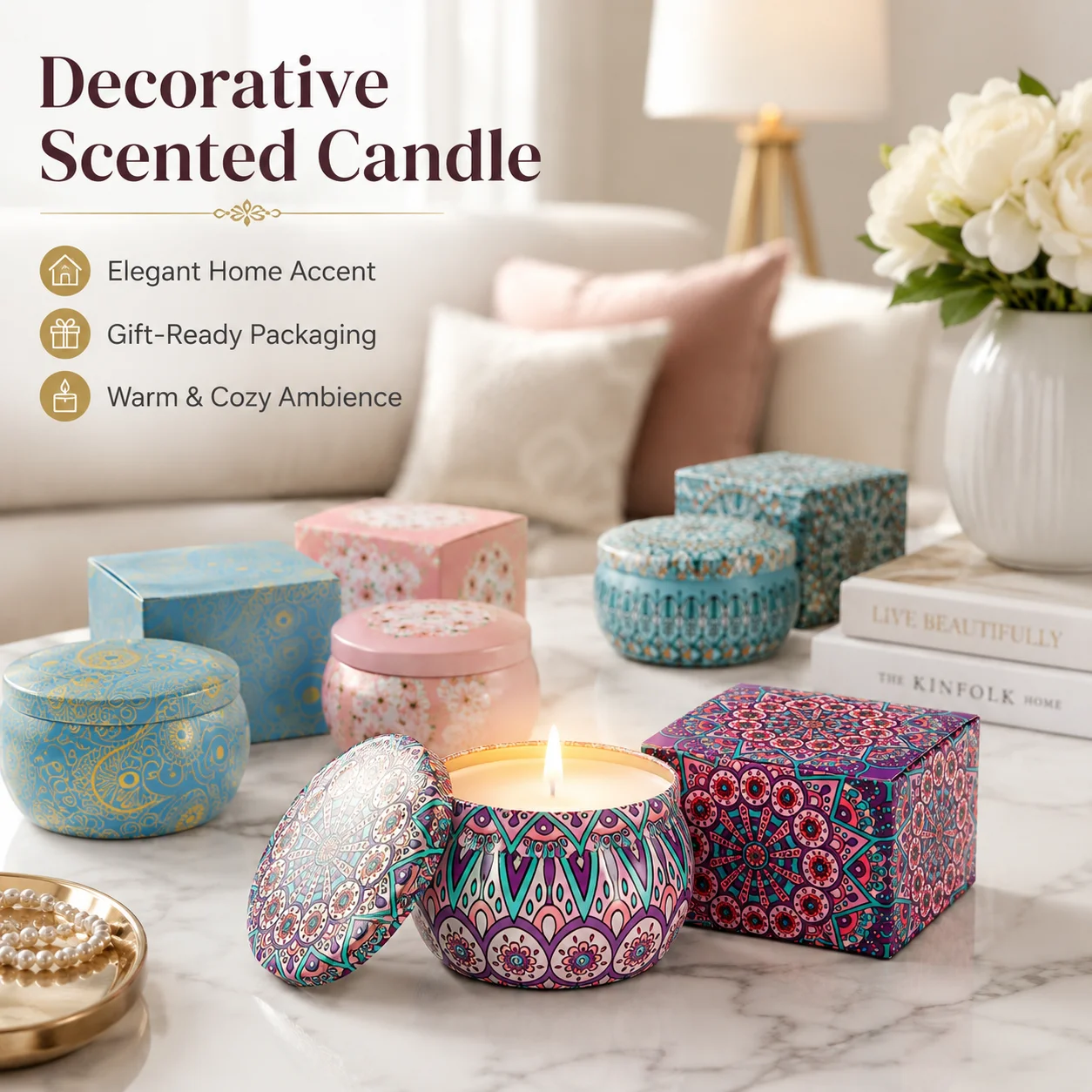 Scented Candle with Dried Flow - огляд і ціна Potpourri Dried Flower