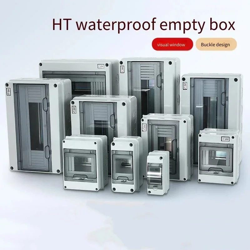 Outdoor Rainproof Plastic Distribution Box New Energy Charging Pile Surface-Mounted Empty Open Leakage Box for Electrical System
