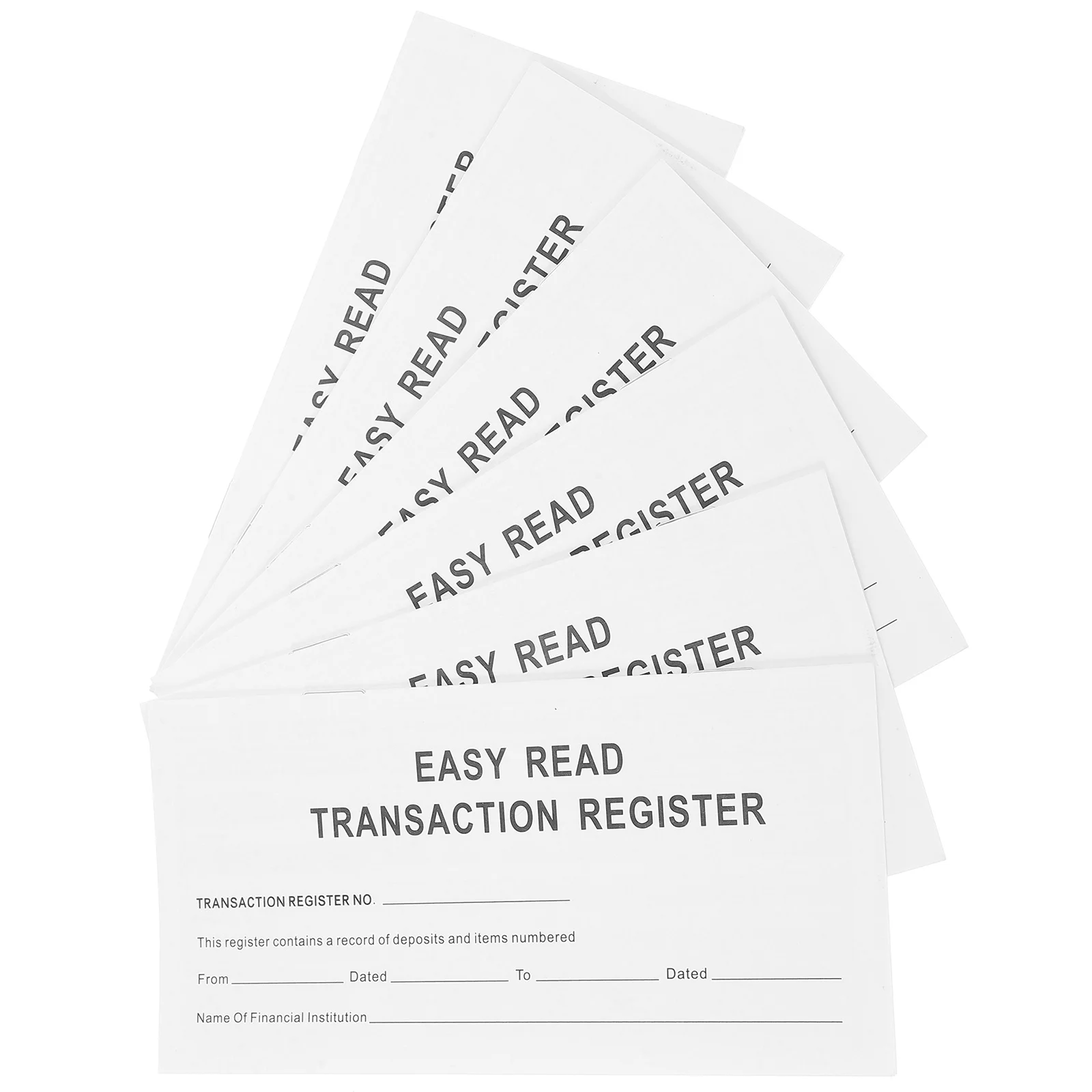 6 Books Check Financial Record Organizer Register Ledgers Personal Budgeting Notebook Paper Checkbook Expense