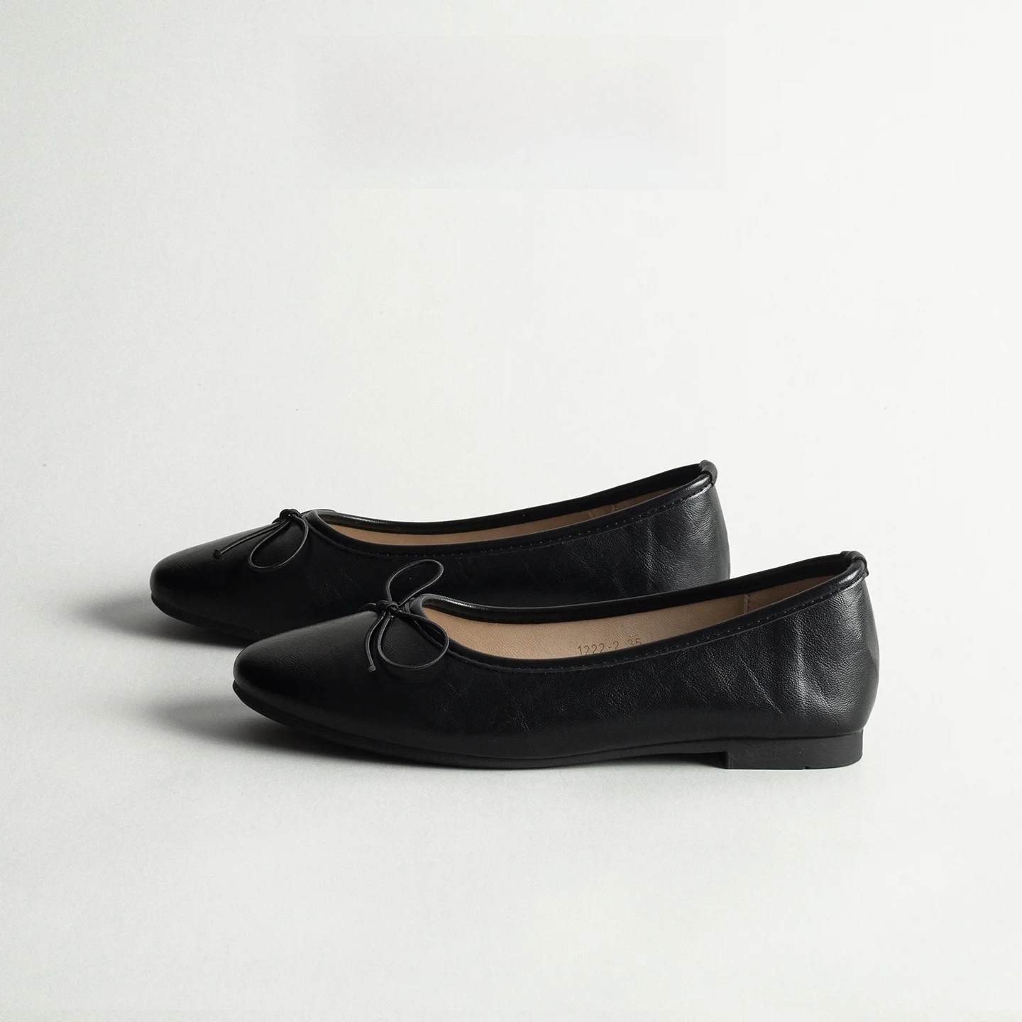 

Genuine Leather Flat Ballet Shoes Women's Spring Versatile Knot Gentle Temperament Skirt Matching Mary Jane Single ...