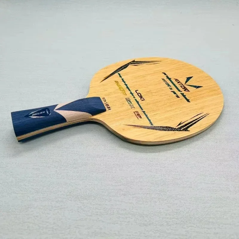 Raquette de Tennis de Table LOKI-RXTON 5pro, plaque inférieure, qualité professionnelle, bois offensive de Type 5, 2 charbon