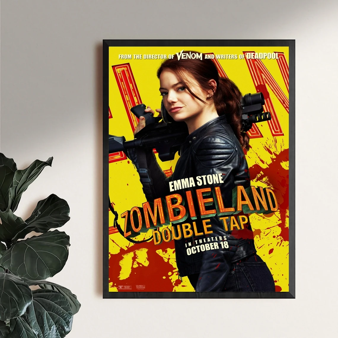 غطاء ملصق زومبي لاند مطبوع عليه قماش صورة فنية لتزيين المنزل طلاء جدران (بدون إطار) #4