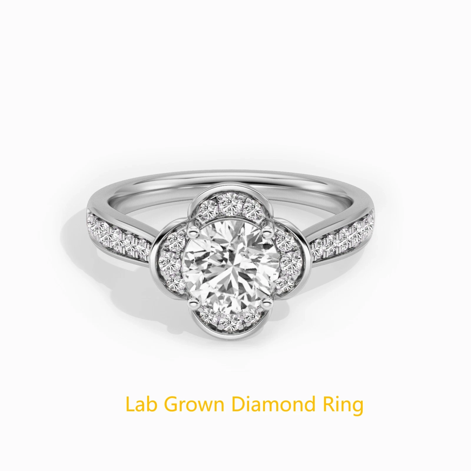 

Платина 950, 1 карат, основной камень круглой огранки, сертификат IGI, выращенный в лаборатории бриллиант DEF VS CVD HPHT, женское обручальное кольцо с цветком для женщин