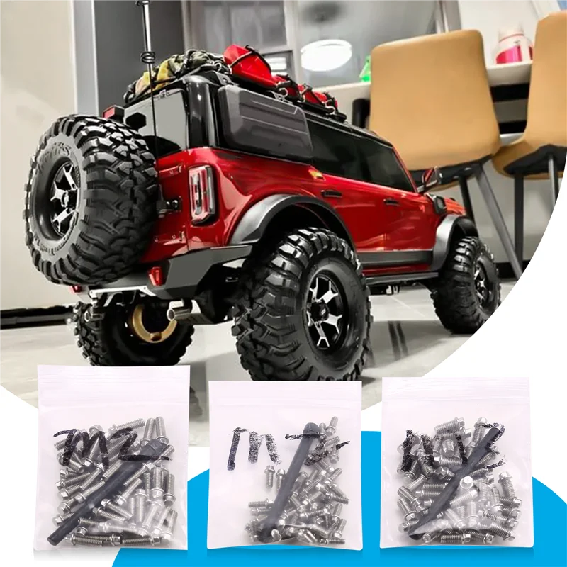 

150PCS Universal RC Screw Kit M2/M2.5/M3 Screws Assortment Set, Hardware Fasteners For Traxxas/Axial/Redcat/HPI/Arrma S