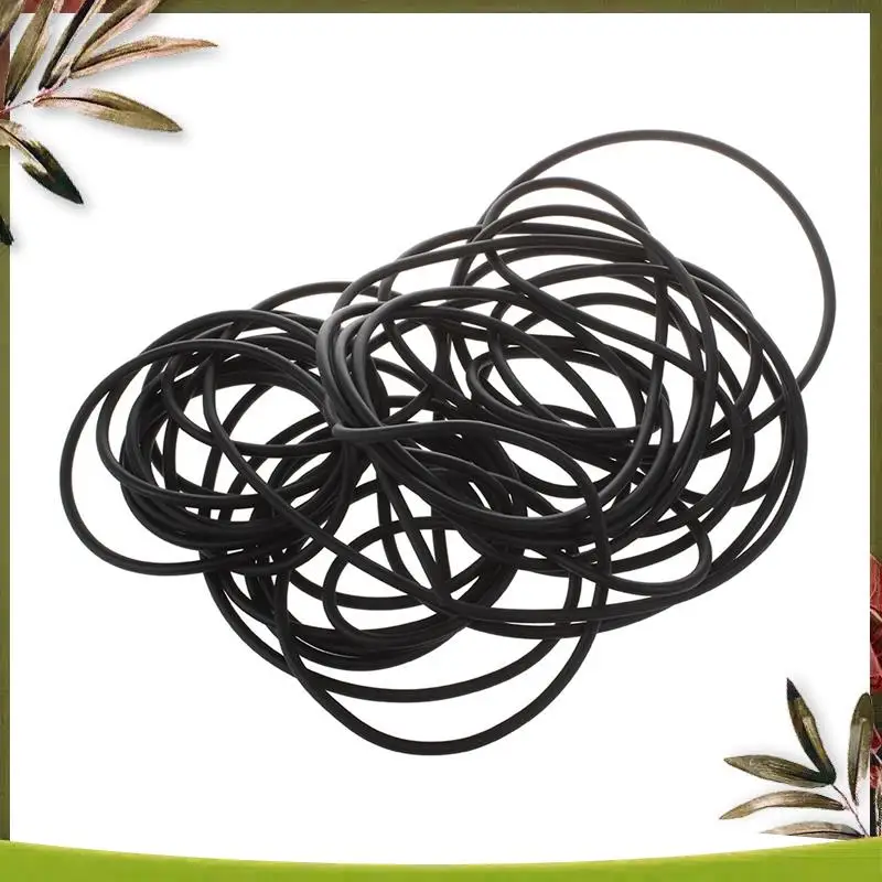 A08P-5X Tali Latihan Karet Elastis untuk Ketapel, Hitam 10M