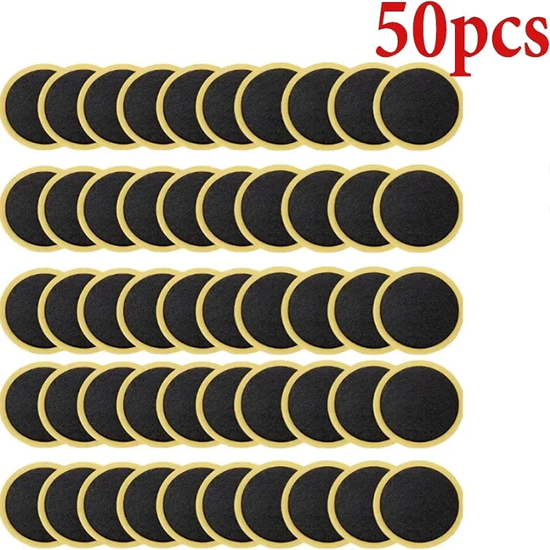 50Pcs Glue-Free Bike Tire Patches Car Tire Patch Quick Repair Kit for All Types of Bicycle Tyres Durable and Easy To Use view 5