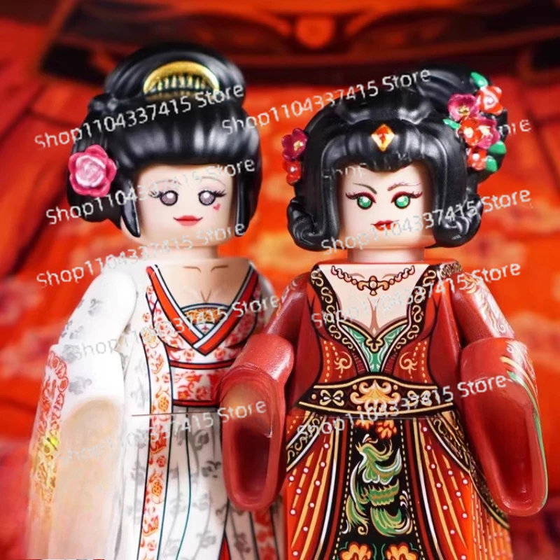 

MOC ограниченная распродажа национальных волос с ветром, кукла для третьей вечеринки, открытая модель, прическа, антикварная прическа, шляпа для волос династии Цин