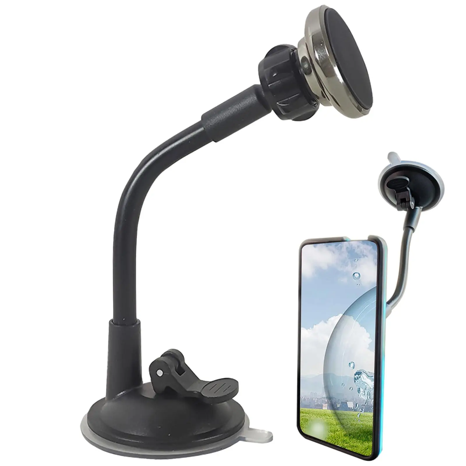 

Magnetic Car Phone Holder for Dashboard Windshield 360° Rotation Universal Mount All Smartphones