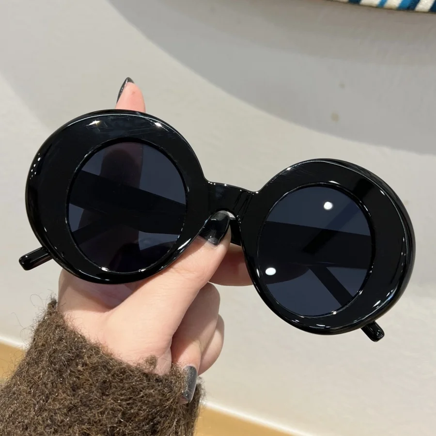 Relen 1Pc 女性と男性のファッションメガネセット、新モデル、ラウンドフレーム、トレンディ、パーソナライズ、スタイリッシュ、ファのための多用途