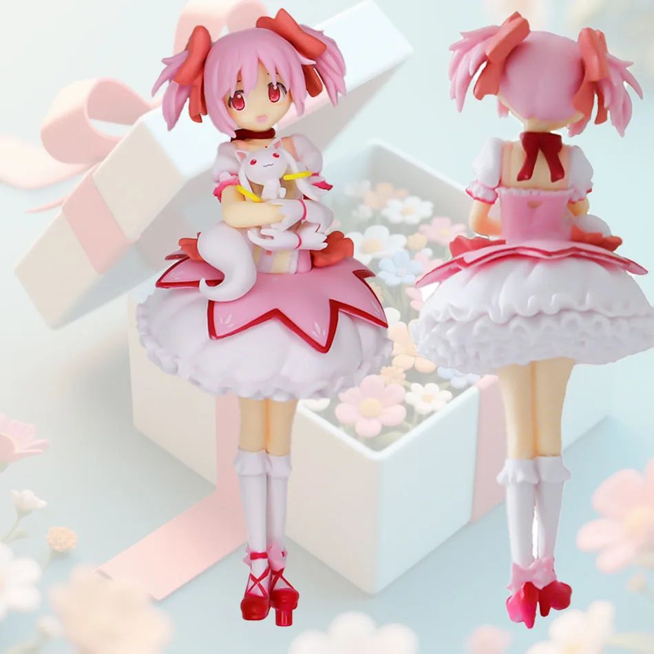 In Voorraad 18 CM Sega Kaname Madoka Tamaki Iroha Anime Action Pvc Figuur Model Pop Speelgoed Beeldje Collectiable Ornament Gift Kids