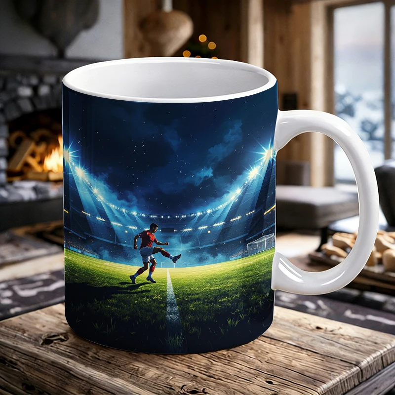 

Soccer Stadium Night Kick-Off Mug Coffee Cup Ceramic Cup with a bottle opener function of 2026 Major Football Event