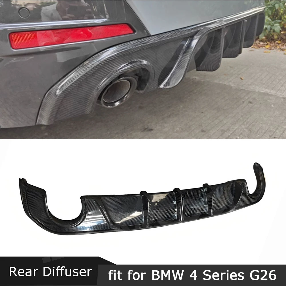 

JMCARCOOL Carbon Fiber Rear Lip For BMW 4 Series G26 425i M Sport 2020+ Car Rear Bumper Lip Diffuser Parts Body Kit