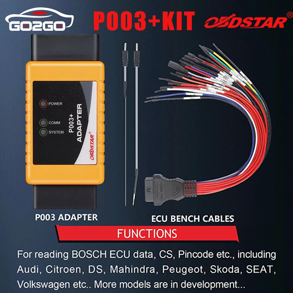 OBDSTAR P003+ KIT P003 Адаптер для чтения ECU CS PIN работает с OBDSTAT DC706 серии X300 DP/ X300 DP PLUS/DC706/X300 PRO4