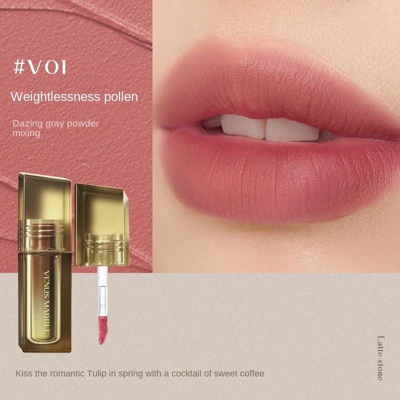 YY Take Iron Stone Drift Fog Lip Lacquer Female Official Flagship Store Matte Summer Lip Gloss Lipstick