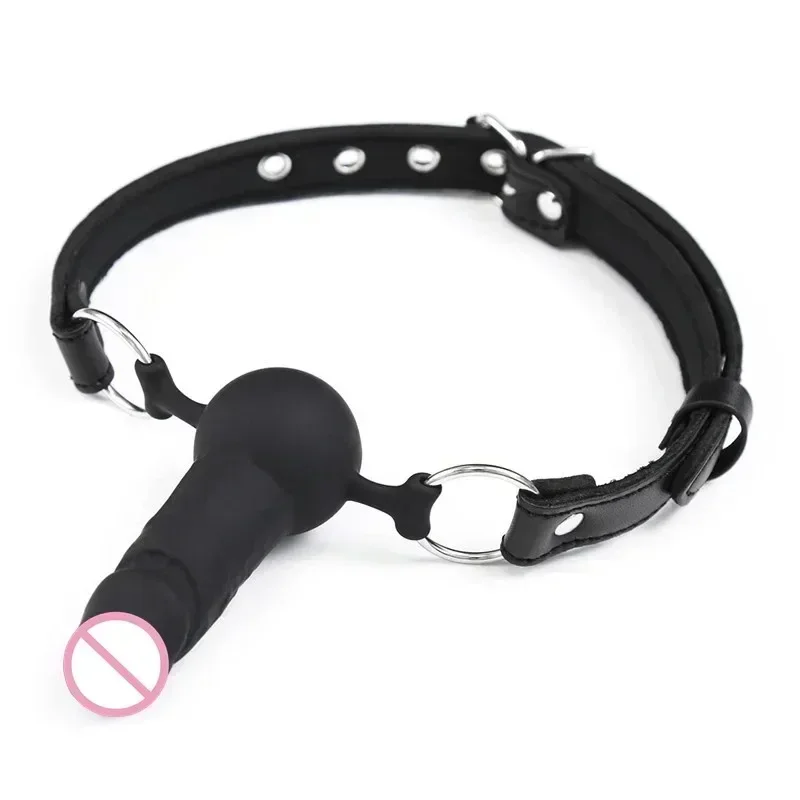 Silicone Penis Mouth Plug Oral Dildo SM Bondage Gag Sex Toys for Couples Erotic Product Chastity‬ Belt Accessories Adult Games