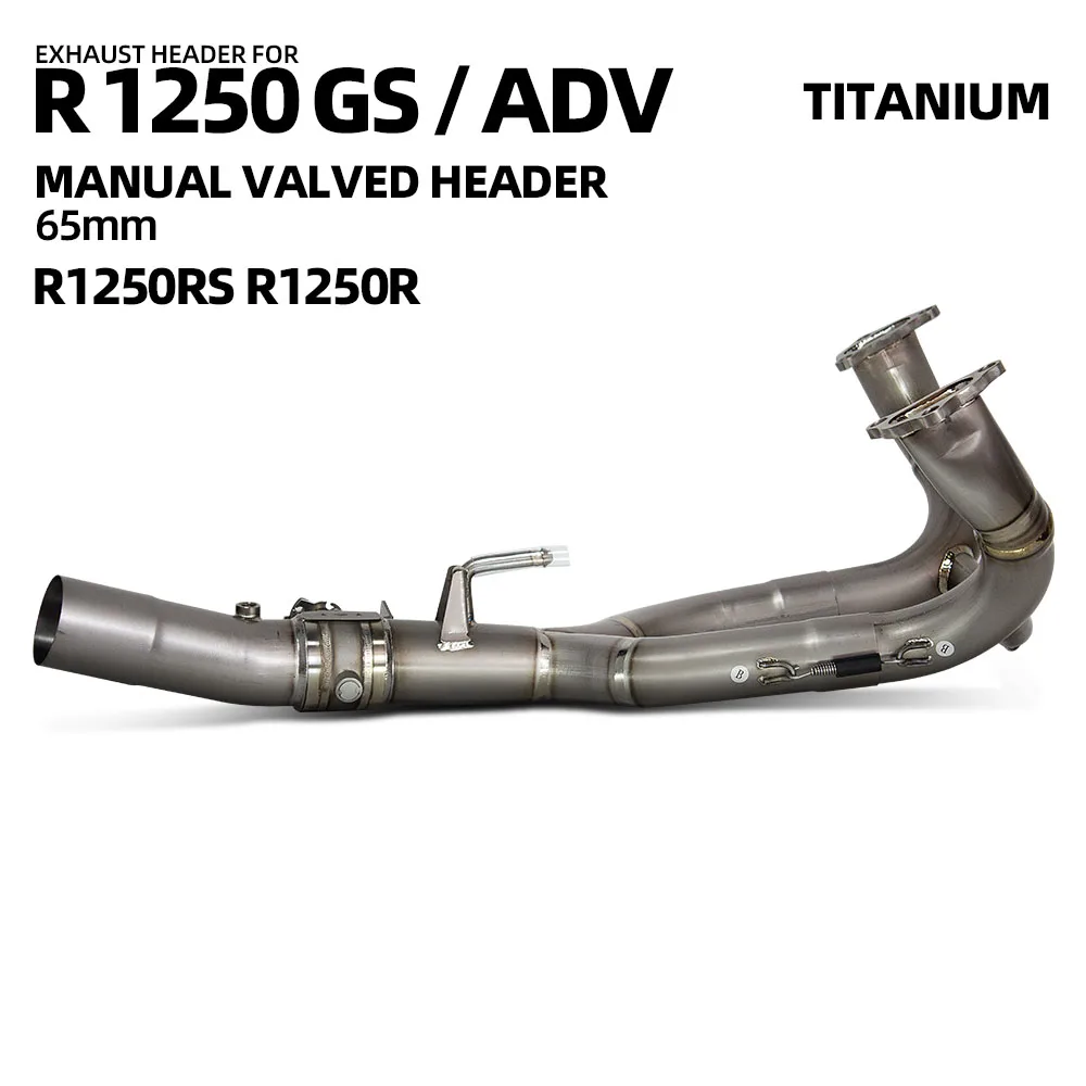 

Передняя выхлопная труба мотоцикла для BMW R1250R R1250RS R1250GS ADV Escape Racing коллекторная трубка с ручным регулирующим клапаном