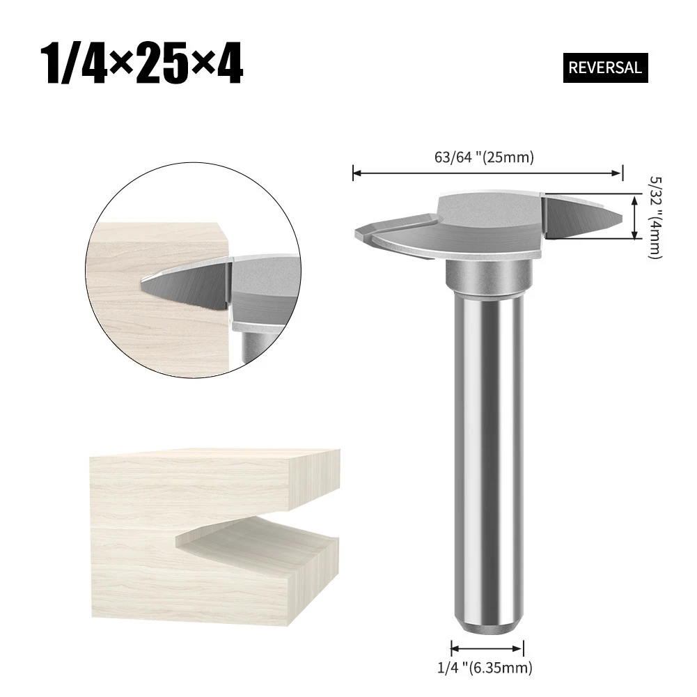 Professional Grade Forward Reverse Milling Cutter with 6mm Shank Designed for Laminate and Plywood Applications