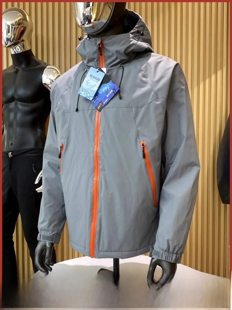 جديد الشتاء الرجال في الهواء الطلق القطن Jaet يندبروف مقاومة للماء 70 قطعة Faionable الحضرية Sle طويلة Sve سستة إغلاق