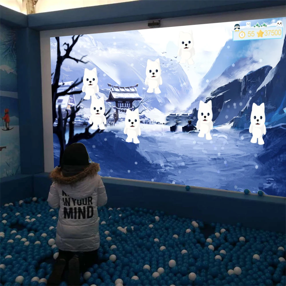 Popular AR Interactive Wall Floor Augmented Reality Projector 3D Ball Game for Indoor Playground,Kindergarten,Children 7 Effect