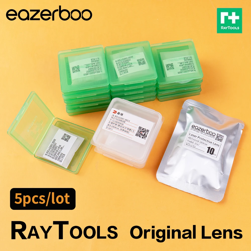 

Original Raytools Laser Protection Lens 24.9x1.5 27.9x4.1 30x5 34x5 37x7 15kw for BT240S BM111 BM114 Laser Cutting Head Lens