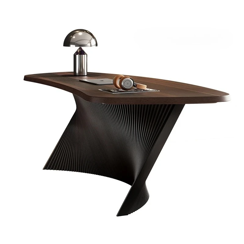 

Italian modern desk office simple modern boss table light luxury high sense A