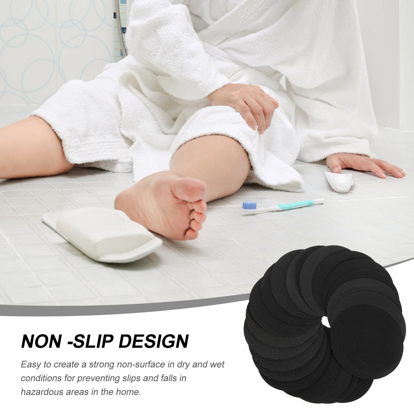 

20pcs Anti-Slip Shower Peva Bathtub Stickers Adhesive Safety Stickers For Bathroom Pool Stairs Tub Floor Decals Nonslip Tape