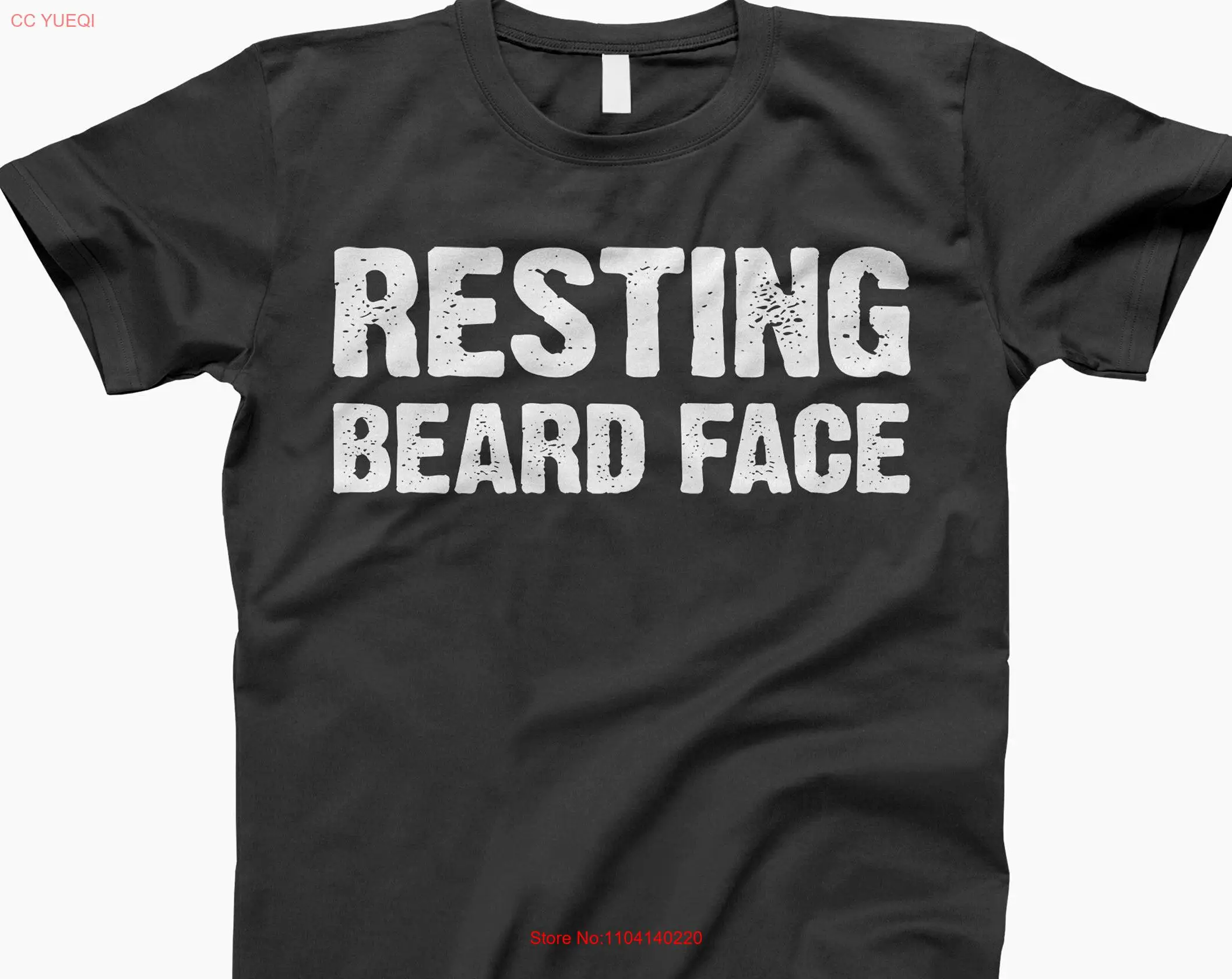 Camiseta con cara de barba en reposo, amante, Humor divertido, banda de vida, pelo Facial, mangas largas o cortas