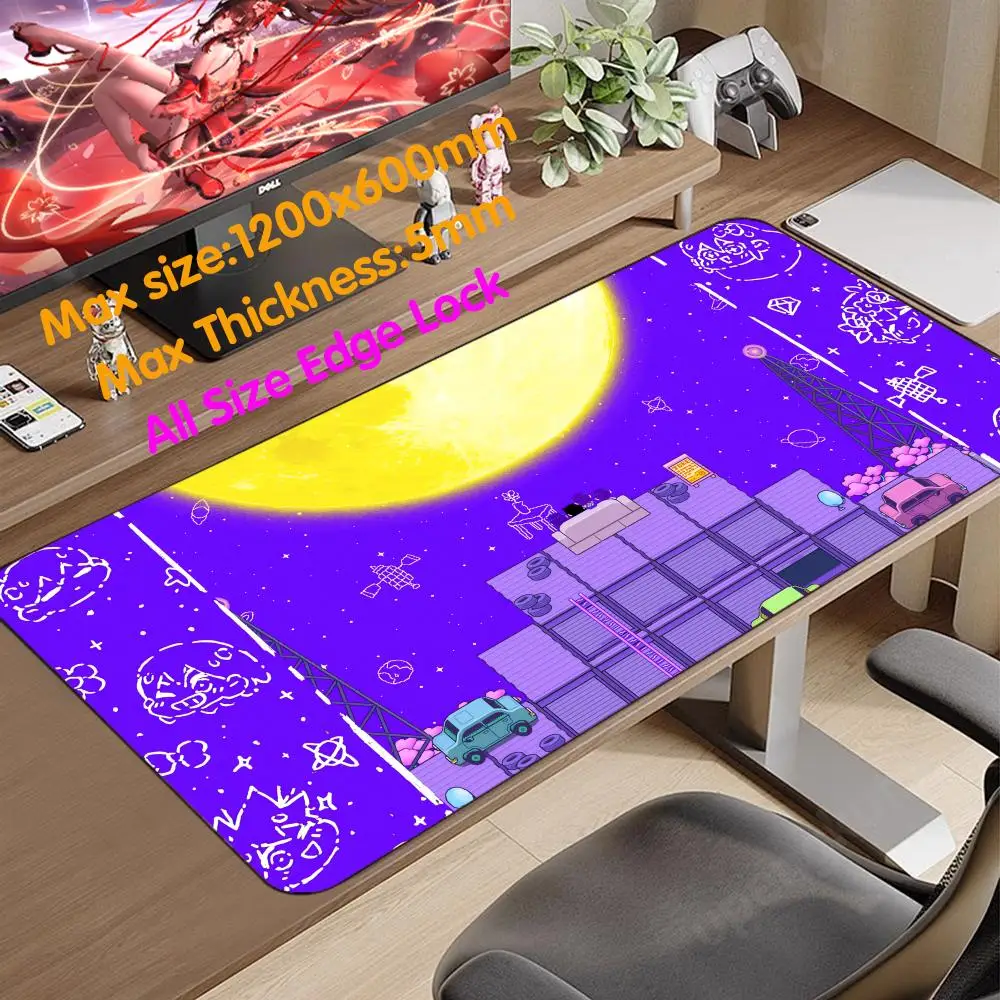 O_omori Mouse Mesa Para Computador Escritorios De Computadora Keyboards Gamers Decoracion Desk Mat Pad 1200x600 Mouse Pad 5mm