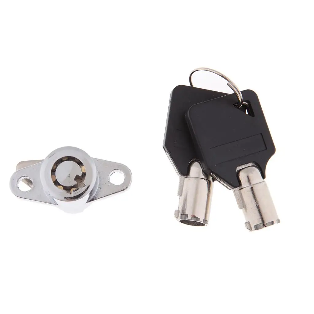 Chrome Replacement Saddlebag Lock and Keys Set for Touring /