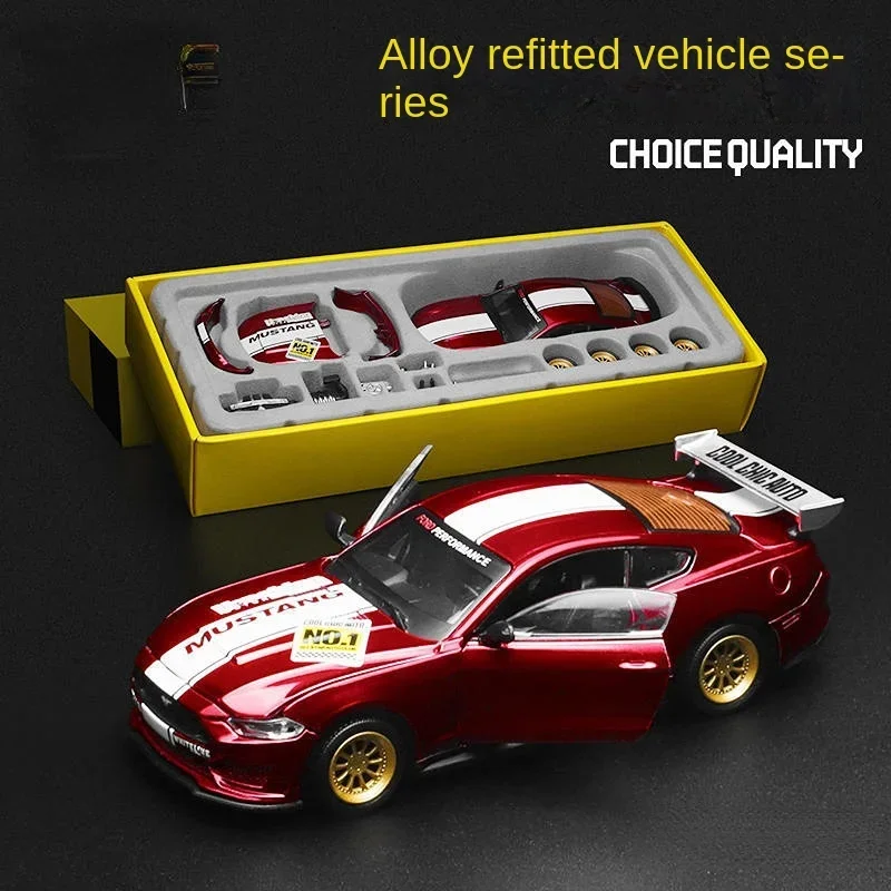 1/42 Alloy Car Model Assembled Detachable Racing Version Modified Boxed