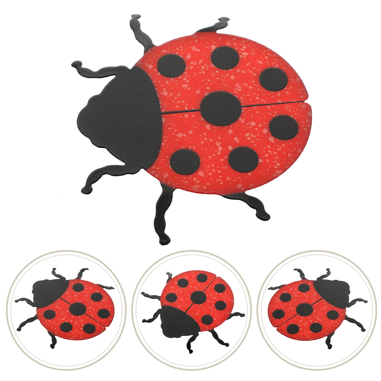 

Hanging Ornament Metal Insect Decor Impressive Design Bright Painted Colors Realistic Beetle Look Wall Art Decors