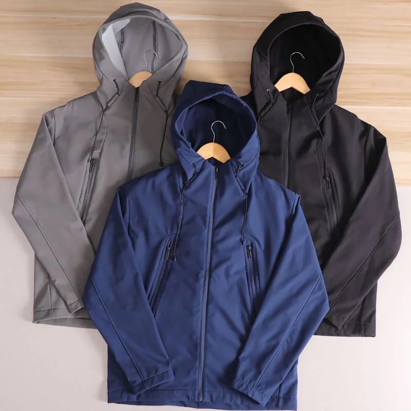 

Men's Outdoor Softell Jaet Windproof Water-Resistant Warm Hooded Autumn Coat All-Season Functional Series