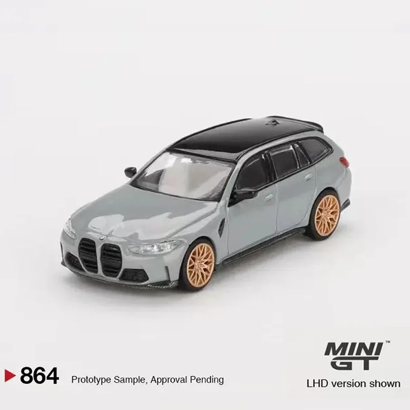 PreSale MINIGT 864 1:64 BMW M3 Competition Touring Brooklyn Grey Diecast Diorama Model Collection Miniature Toys