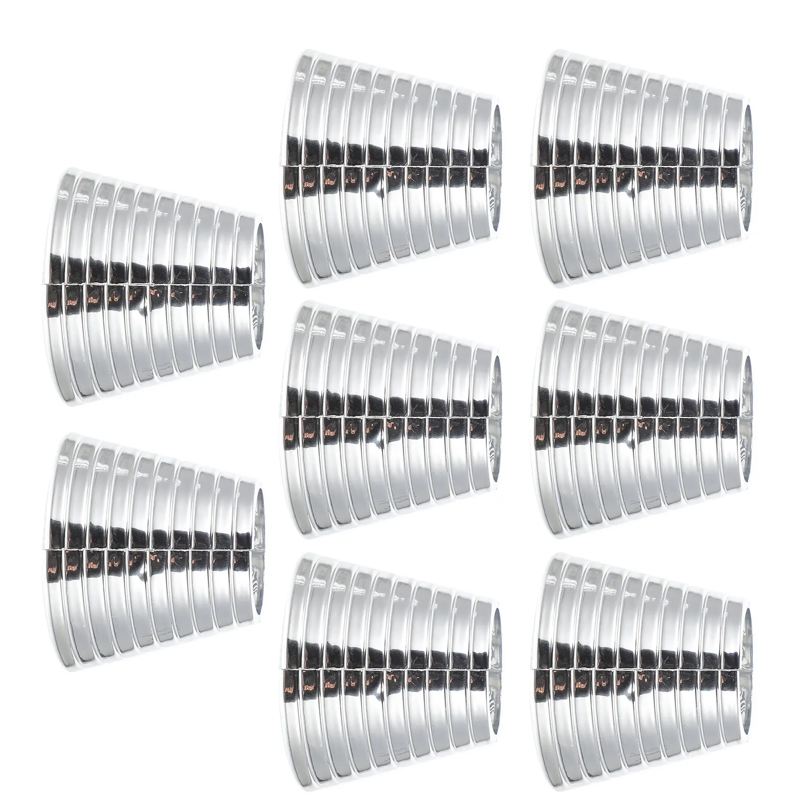 

8pcs Ponytail Holder Simulation Metal Hair Clip Cuffs For Women Daily Party Wear Hair Decoration Band Ring Barrette Teeth Clip