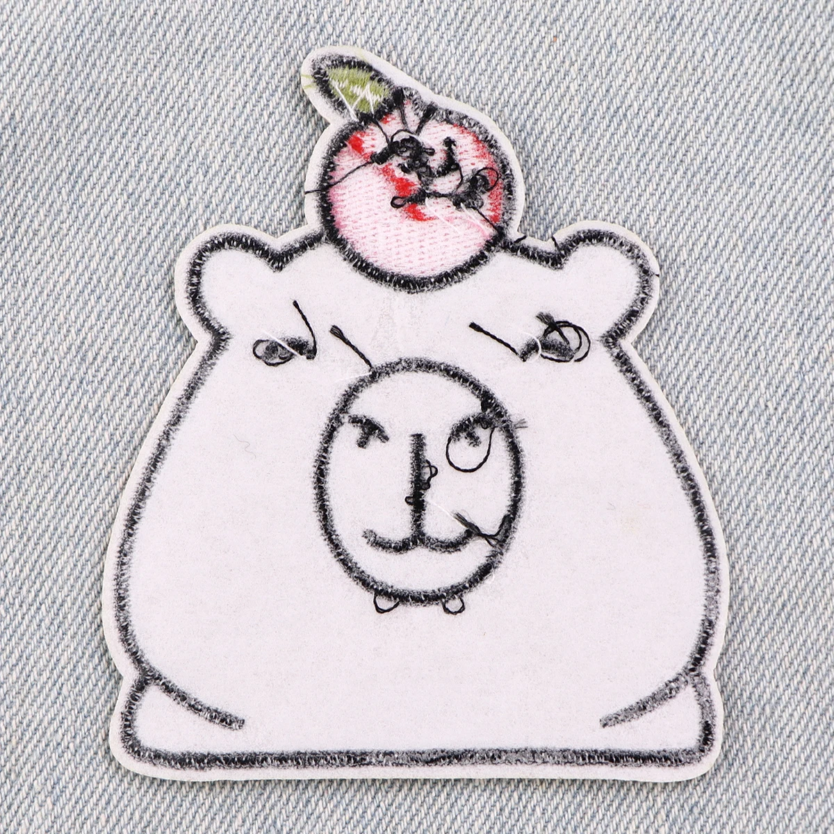 Cute Capybara Embroidery Patches For Clothing Patches For Clothes Cartoon Animal DIY Iron on Patch On Clothes Stickers