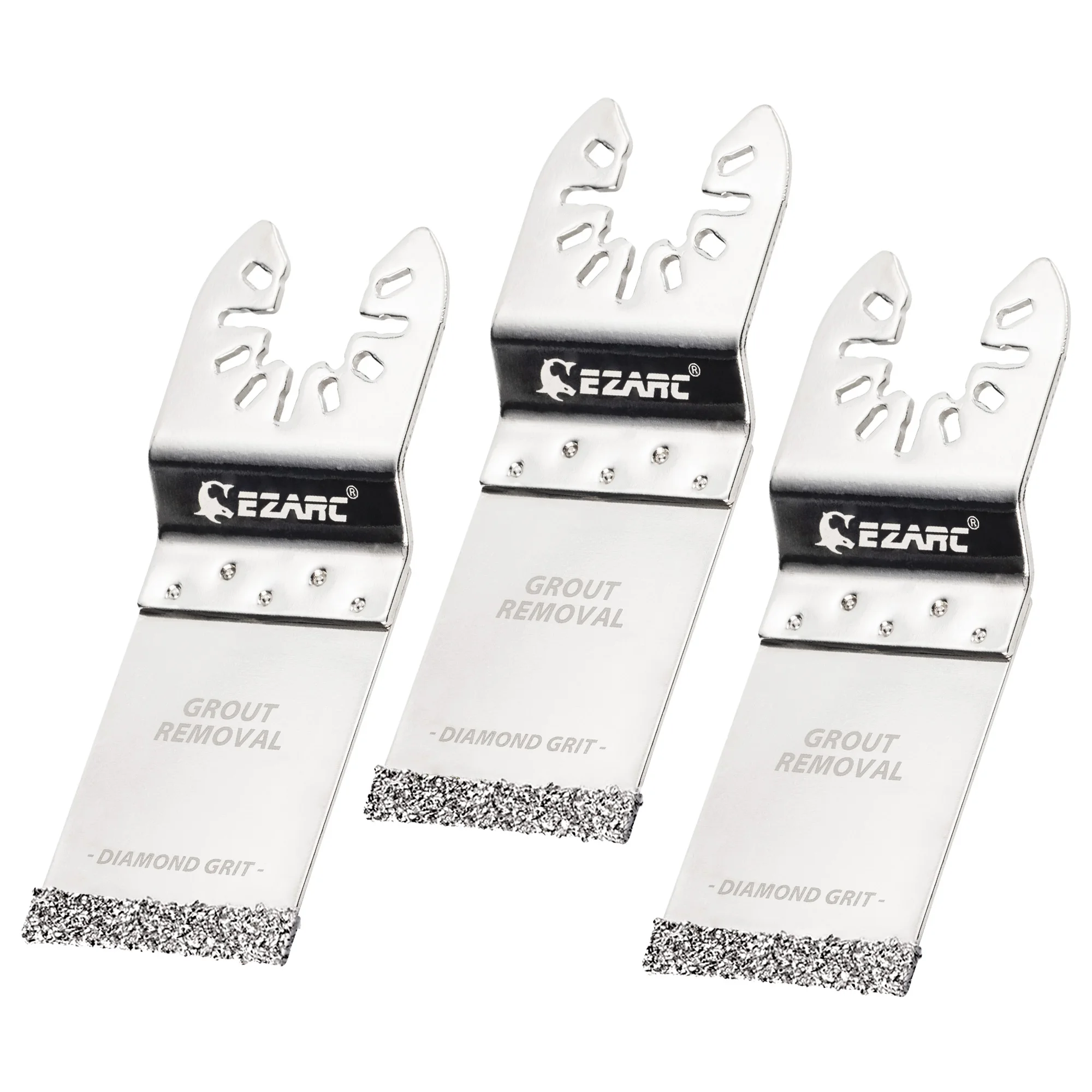 

Oscillating Saw Blades 3pcs Diamond Flush Cutting Tool for Grout Removal, Mortar Cutting, Soft Tile Saw Blades Multitools