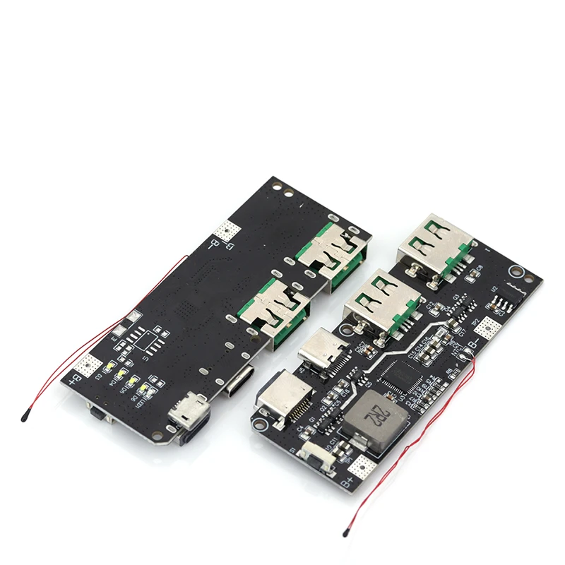 QC4.0 QC3.0 LED Dual USB 5V 4.5A 22.5W Micro/Type-C USB Mobile Power Bank 18650 Charging Module Temperature / Circuit Protection