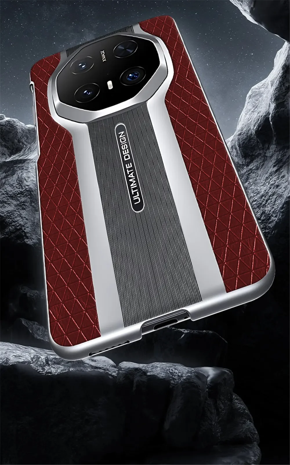 Slanke premium natuurlijke koeienhuid lederen tas voor Huawei Mate 70 60RS Business Cover