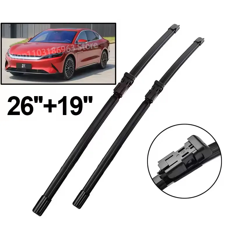 Wiper LHD Front Wiper Blades For BYD Han DM EV E-SEED GT 2020 - 2023 Windshield Windscreen Window Rain Brushes 26''+19''