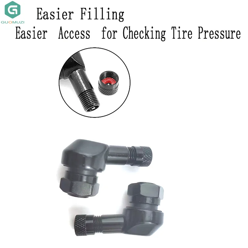 1 قطعة 90 درجة CNC دراجة نارية صمام ينبع صمام الإطارات ينبع 17 مللي متر العالمي CNC الألومنيوم صمام لايحتاج ينبع 10 اللون صمام قبعات