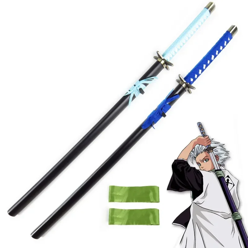 Costume d'épée en bois Anime Cosplay, épée de samouraï japonais, arme Hitsugaya Toushirou Katana, spectacle d'anime, fête, 100cm, drôle