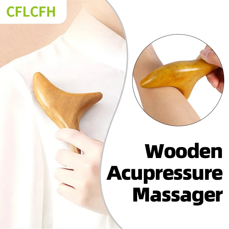 

Wood Trigger Point Massage Tool Gua Sha Stick Wooden Therapy Triangle Massager Lymphatic Drainage Tools For Face Back Leg Hand