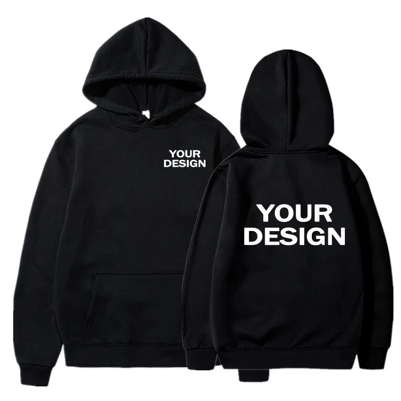 Men's Loose Hoodies Casual Print Sweatshirts Autumn Winter