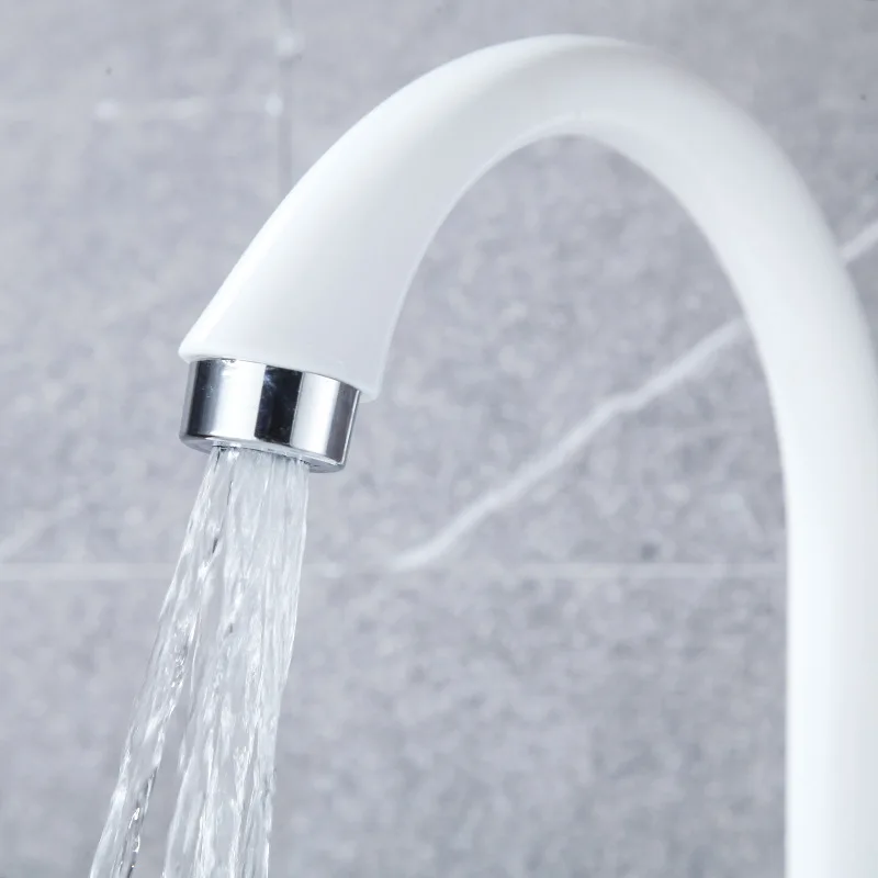 Bathroom Sink Faucet Basin Faucet Plastic Hot and Cold Water Single Hole Double Hole Kitchen Single Handle Bathroom Sink Faucet